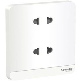 Ổ cắm đôi 2 chấu 16A Schneider E83426U2_WE_G19